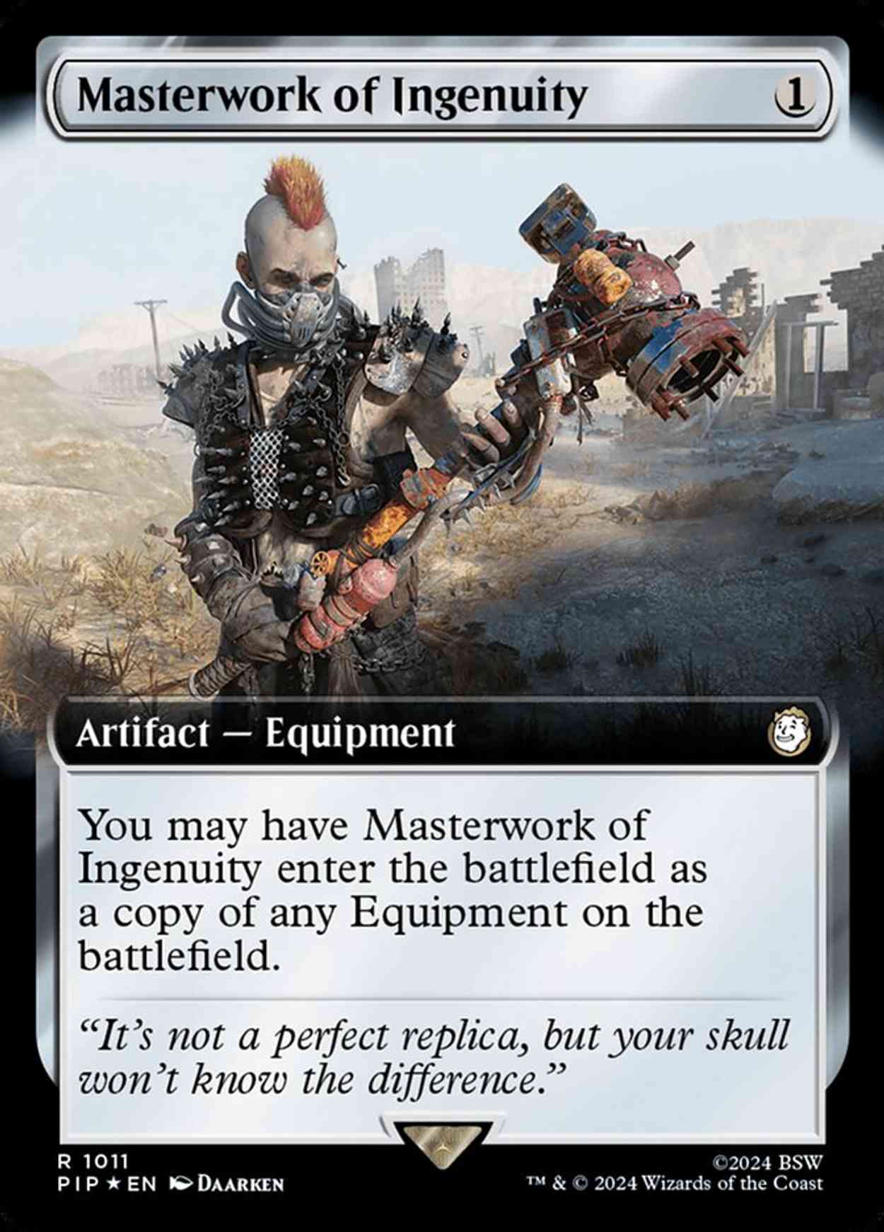 Masterwork of Ingenuity (Extended Art) (Surge Foil) magic card front