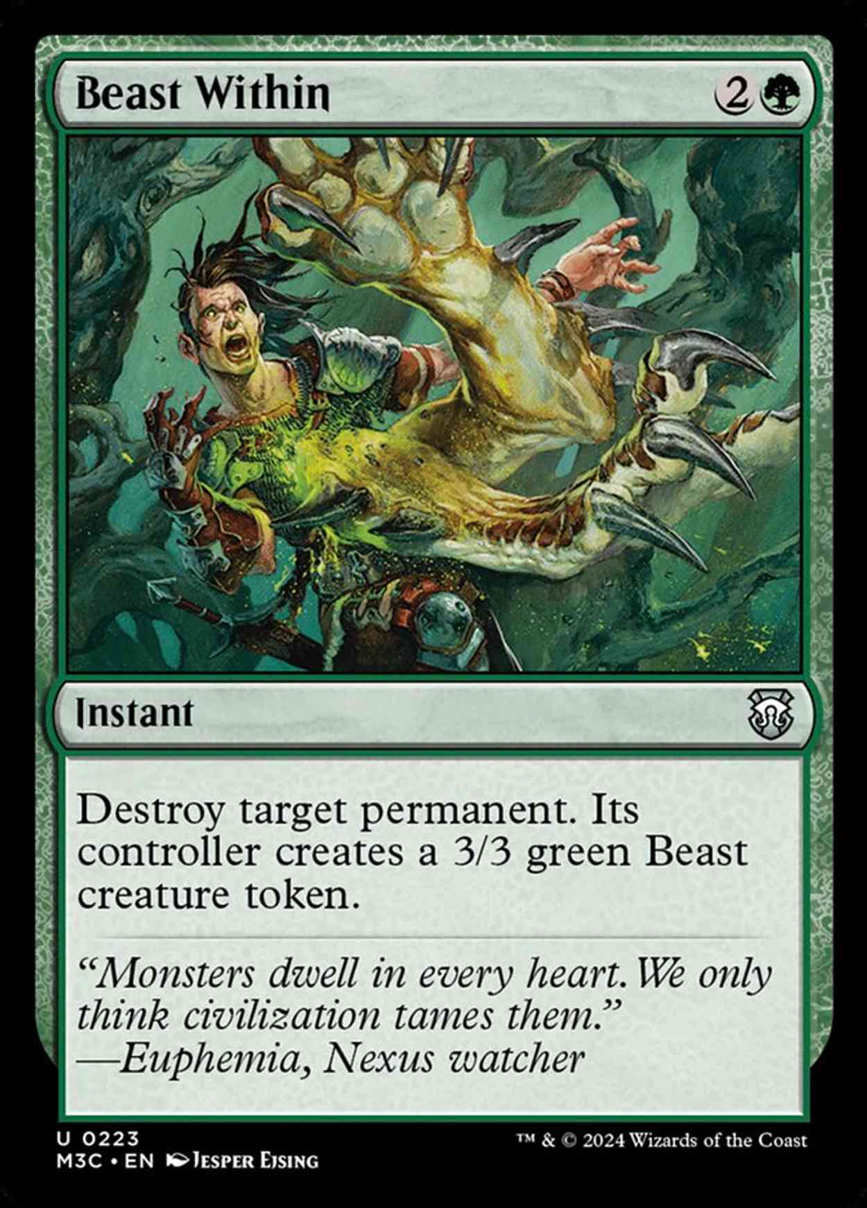 Beast Within magic card front