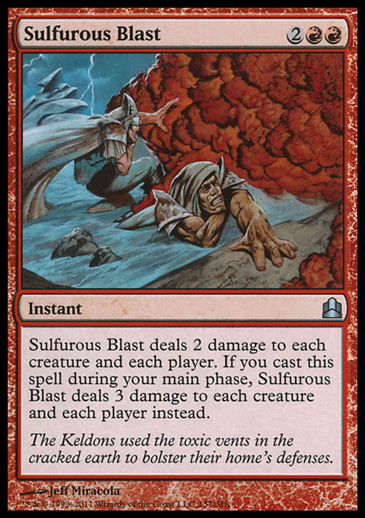 Sulfurous Blast magic card front