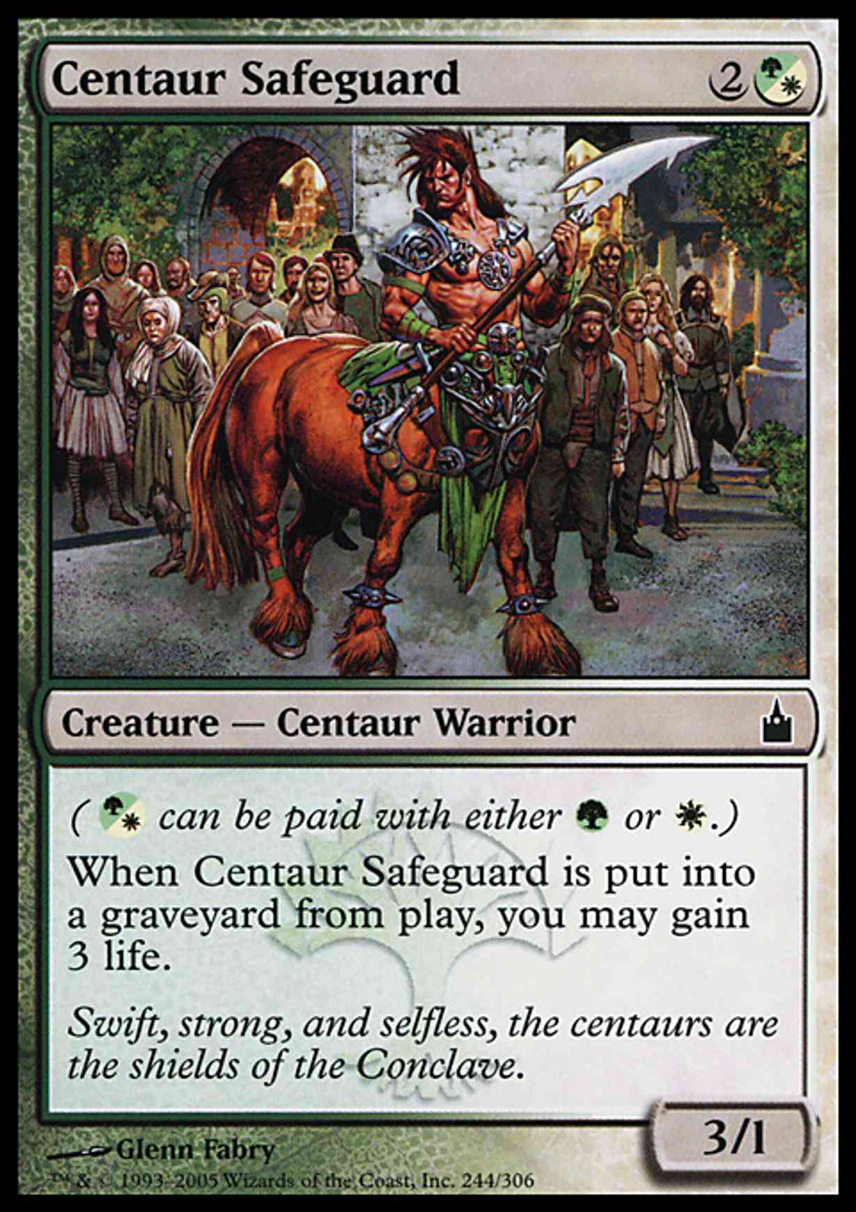 Centaur Safeguard magic card front