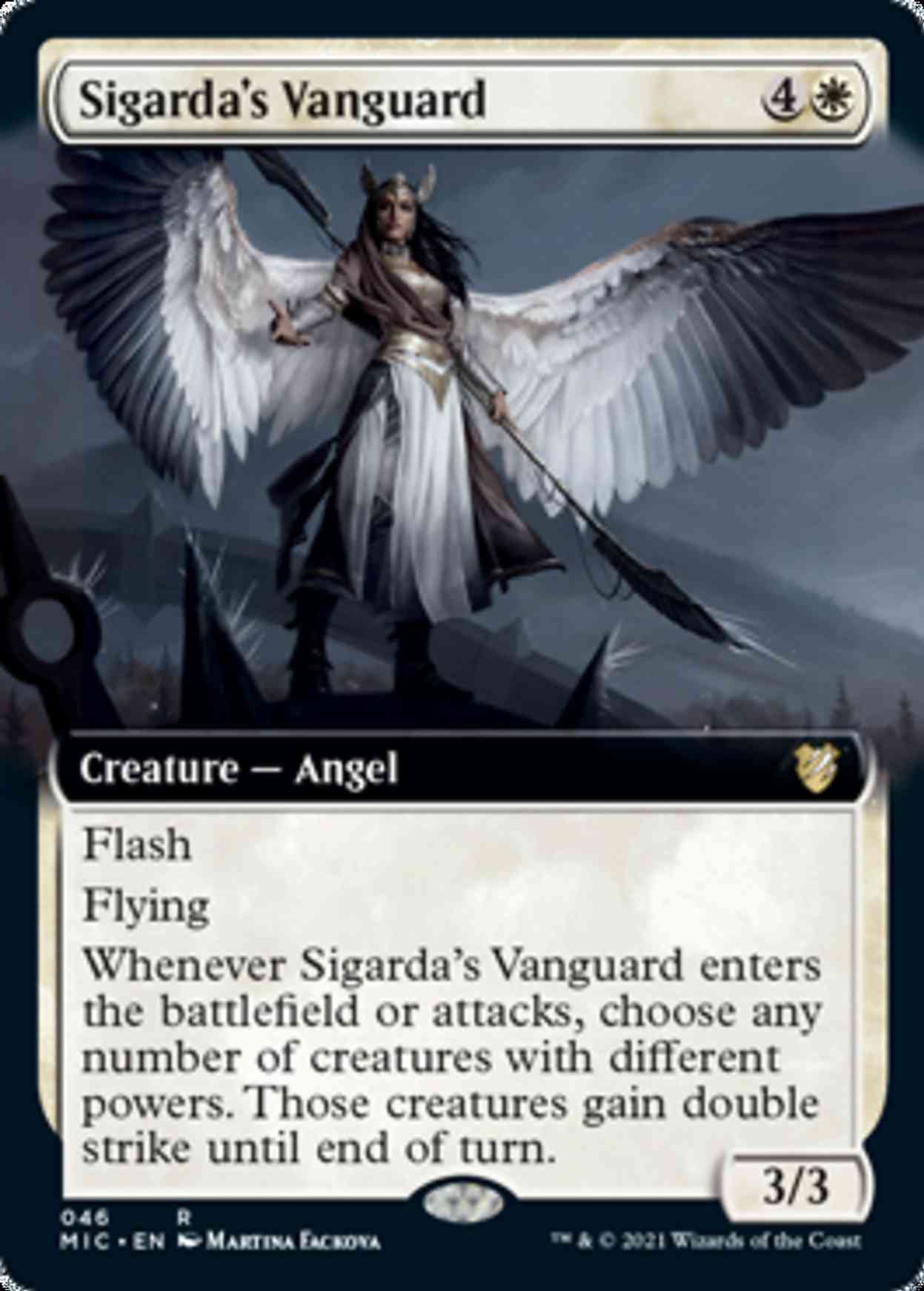 Sigarda's Vanguard (Extended Art) magic card front