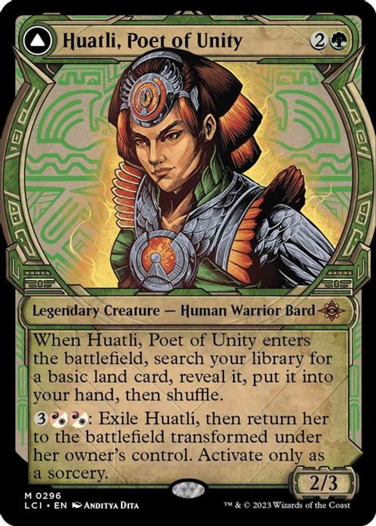 Huatli, Poet of Unity (Showcase) magic card front