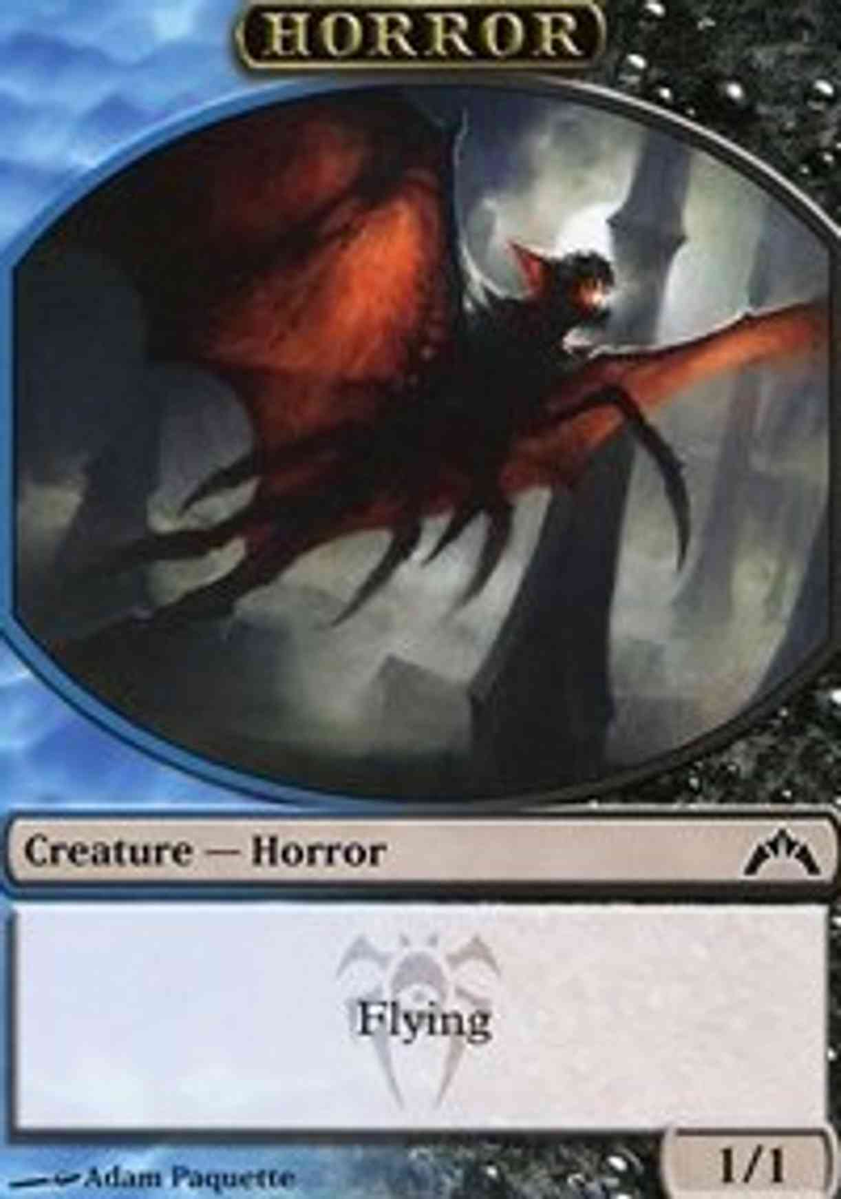 Horror Token magic card front