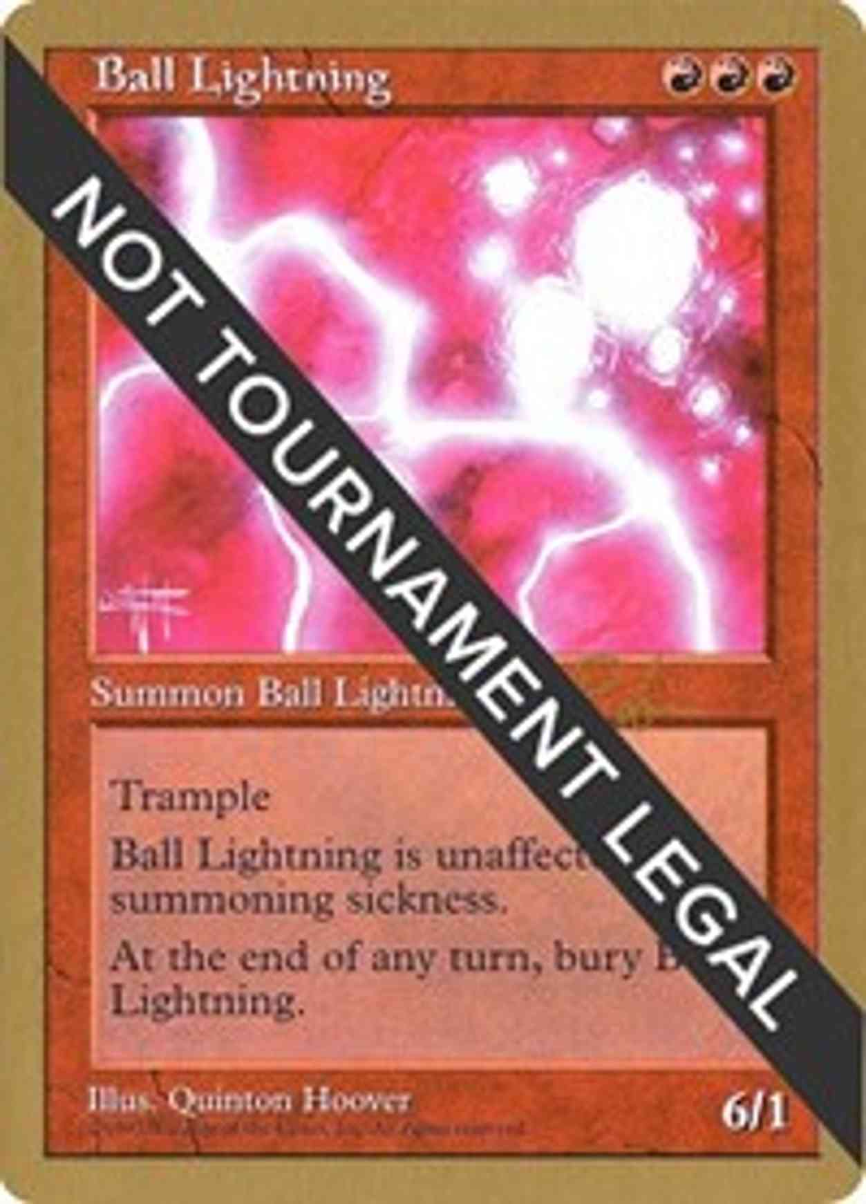 Ball Lightning - 1998 Ben Rubin (5ED) magic card front