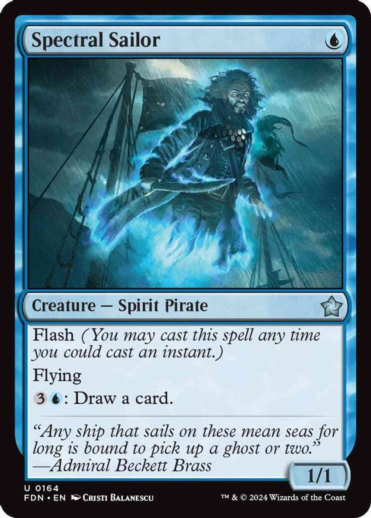 Spectral Sailor magic card front