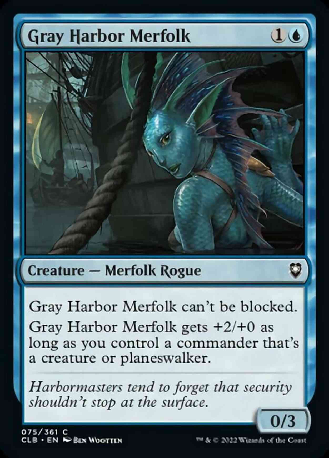 Gray Harbor Merfolk magic card front