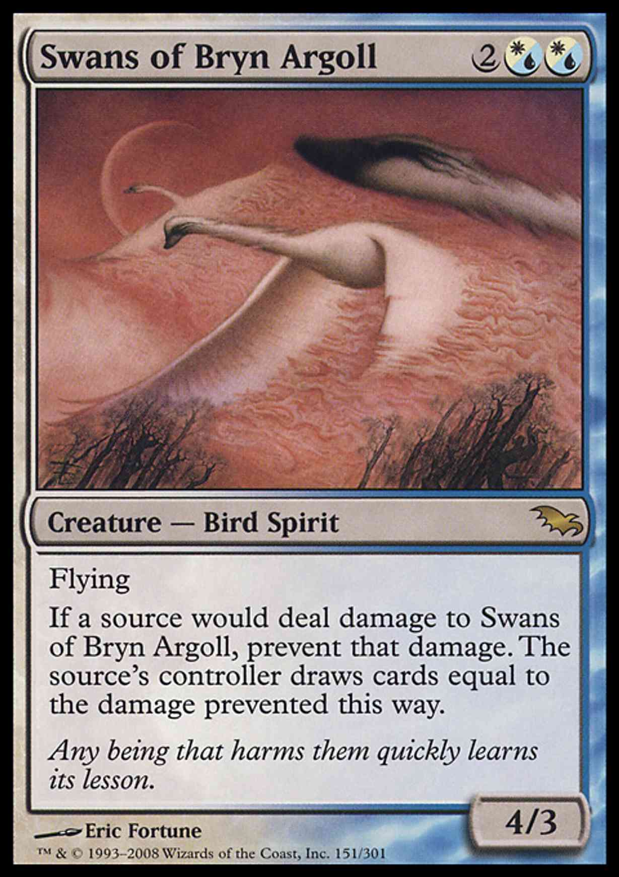 Swans of Bryn Argoll magic card front