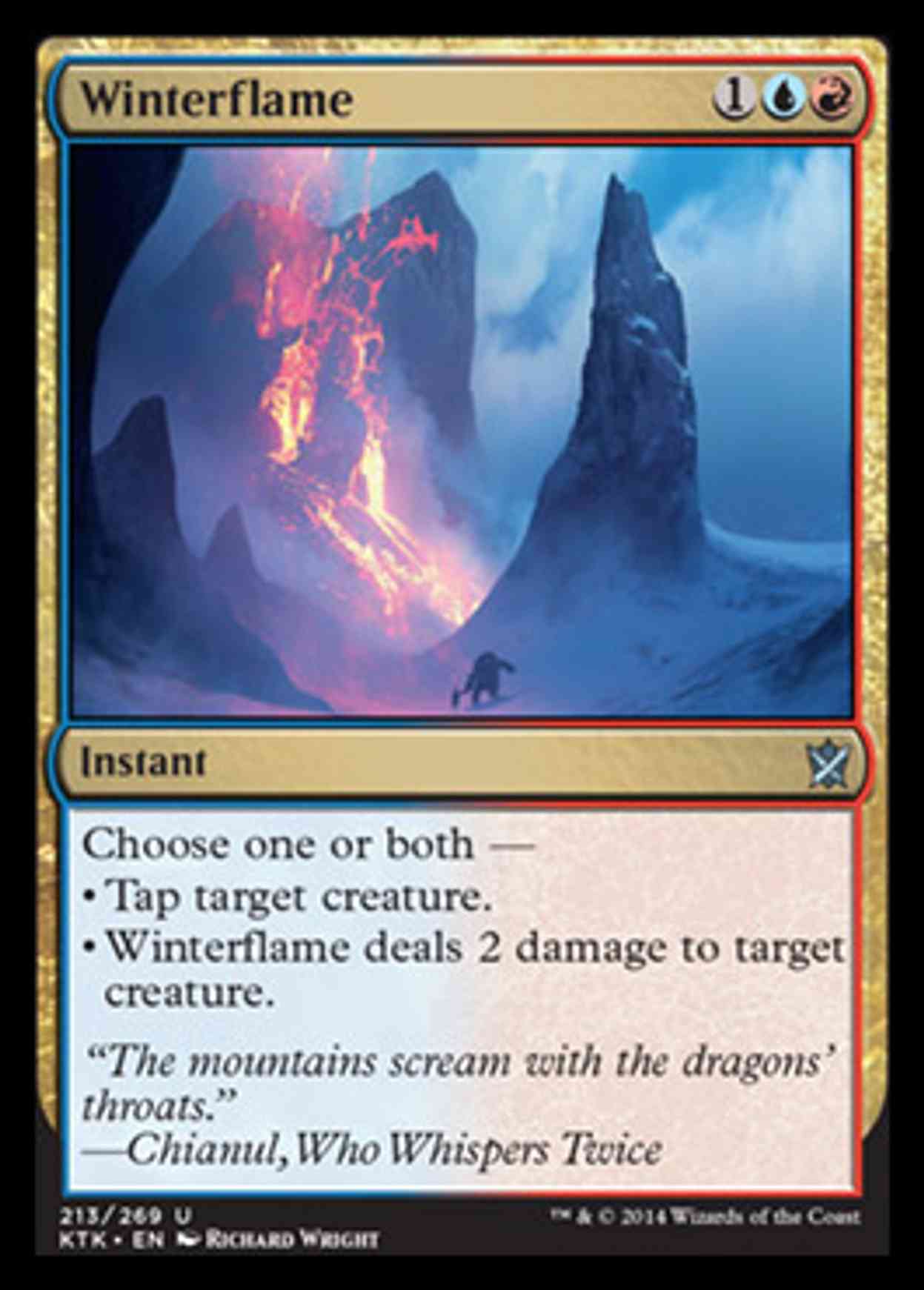 Winterflame magic card front