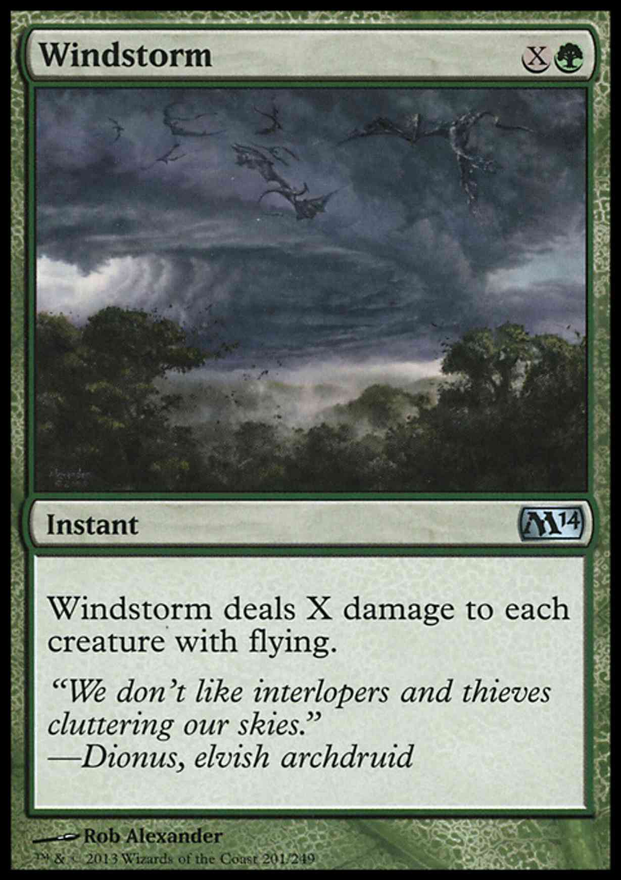 Windstorm magic card front