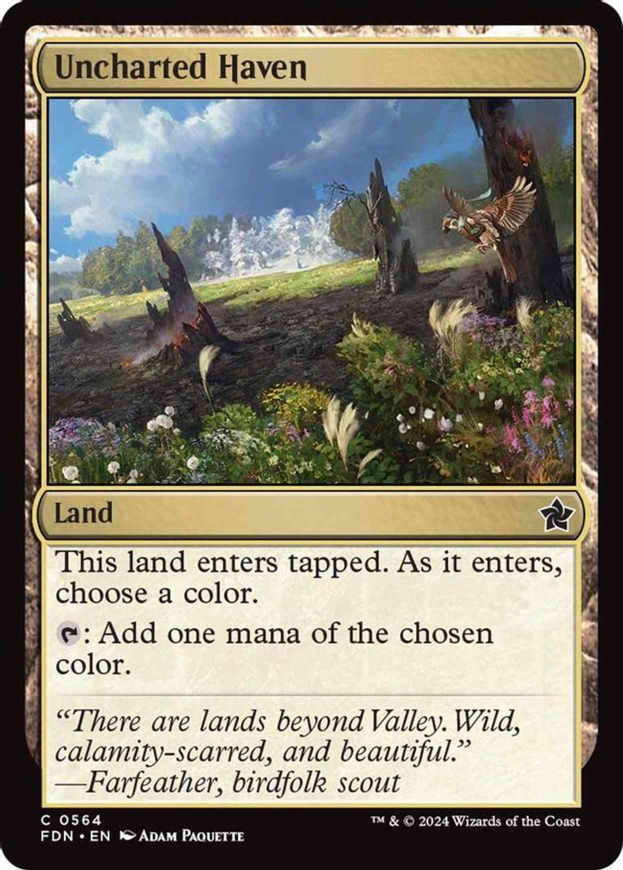Uncharted Haven magic card front