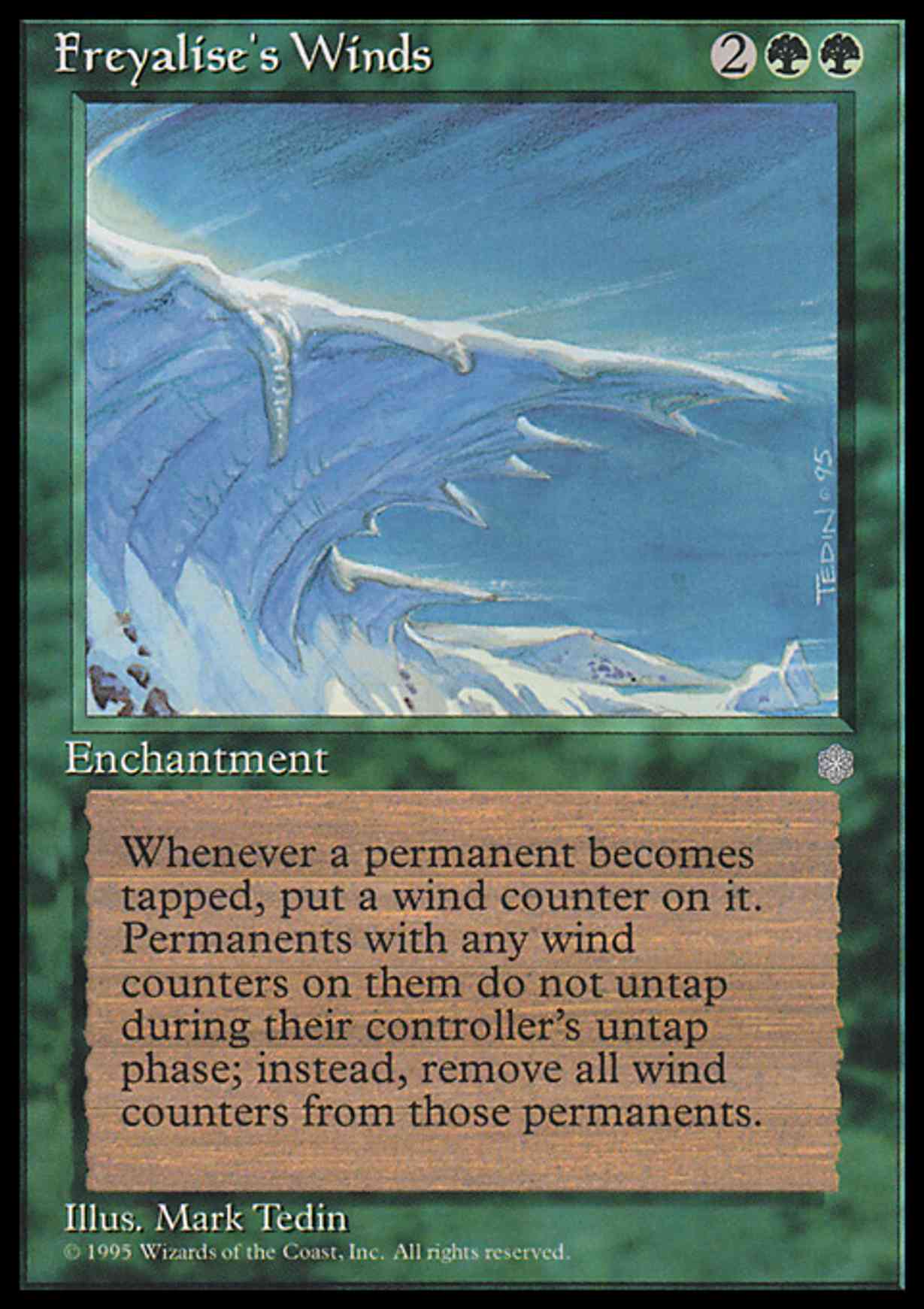 Freyalise's Winds magic card front