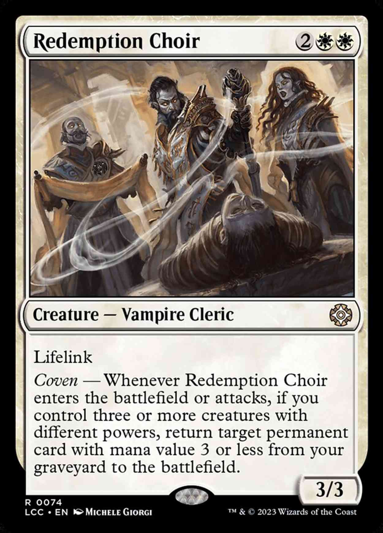 Redemption Choir magic card front