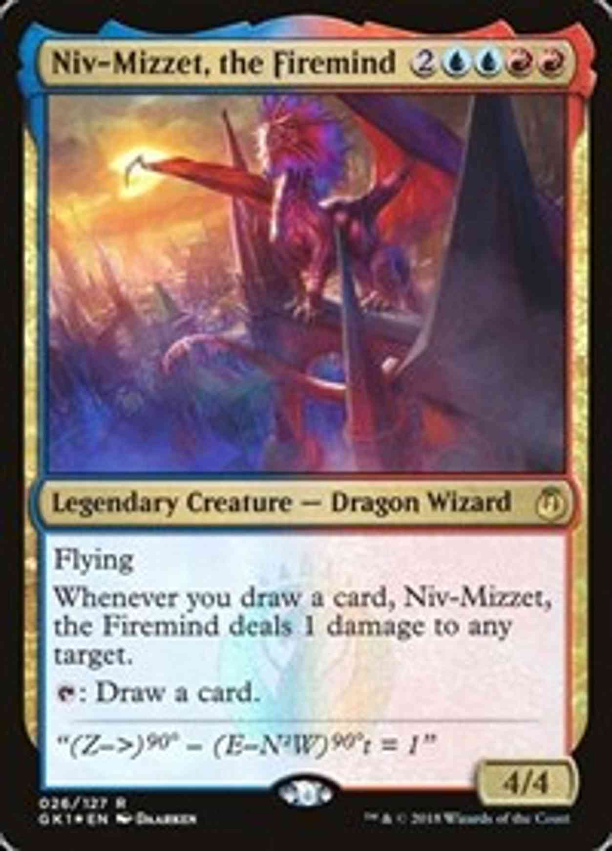 Niv-Mizzet, the Firemind magic card front