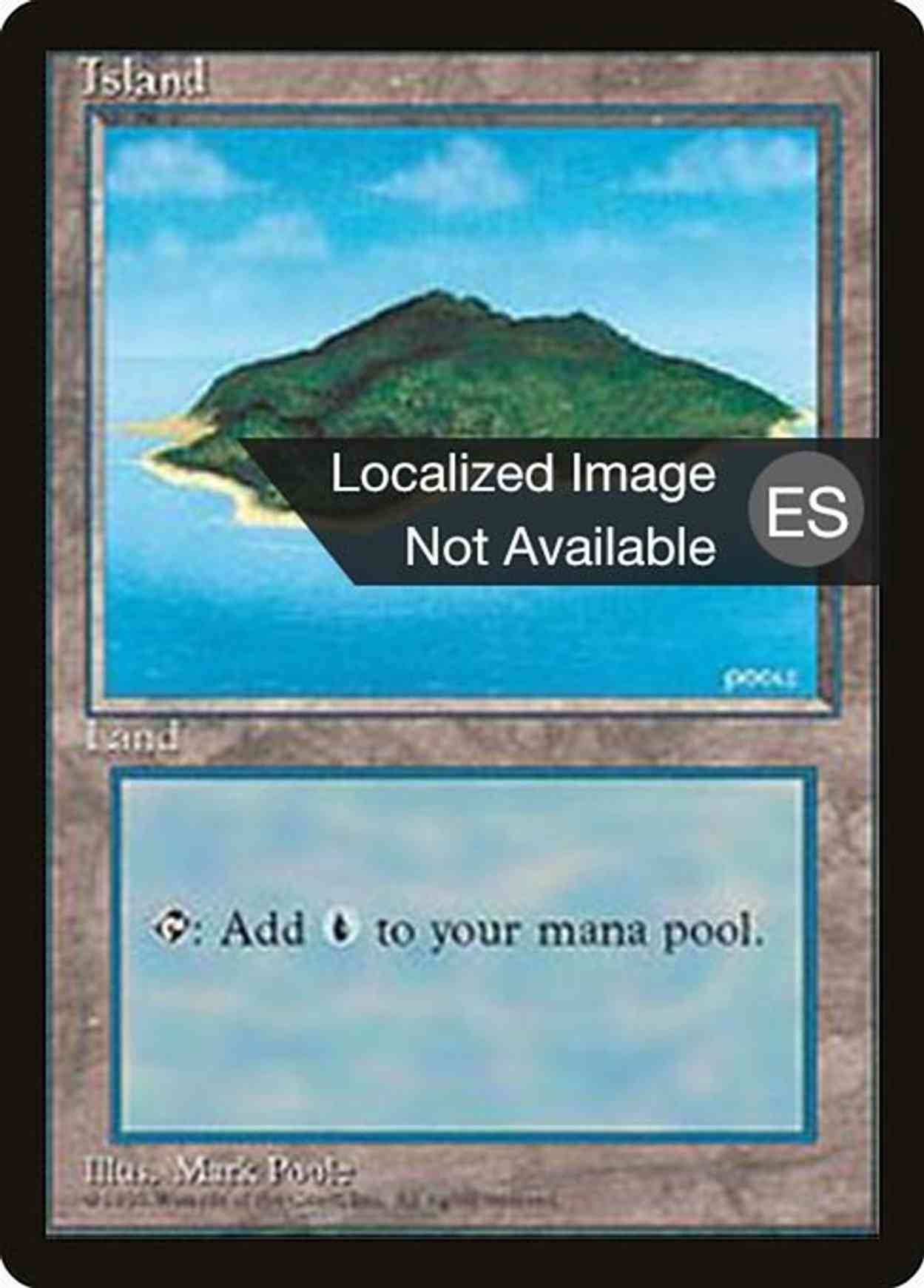 Island (B) magic card front