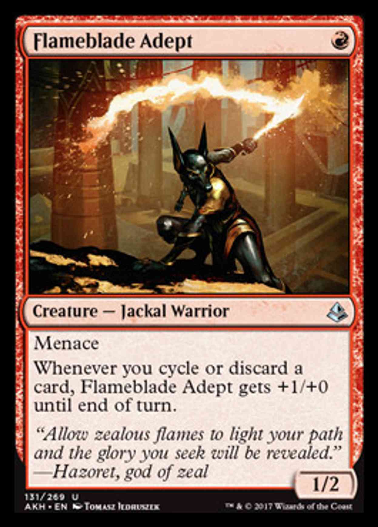 Flameblade Adept magic card front