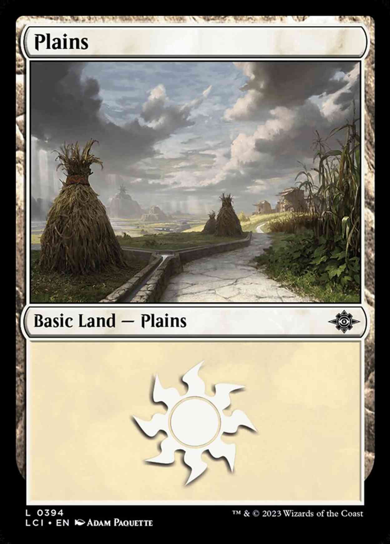 Plains (0394) magic card front