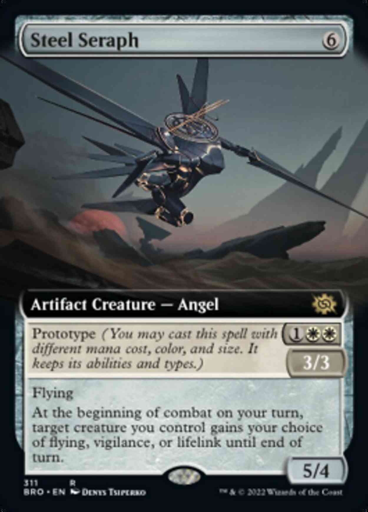 Steel Seraph (Extended Art) magic card front
