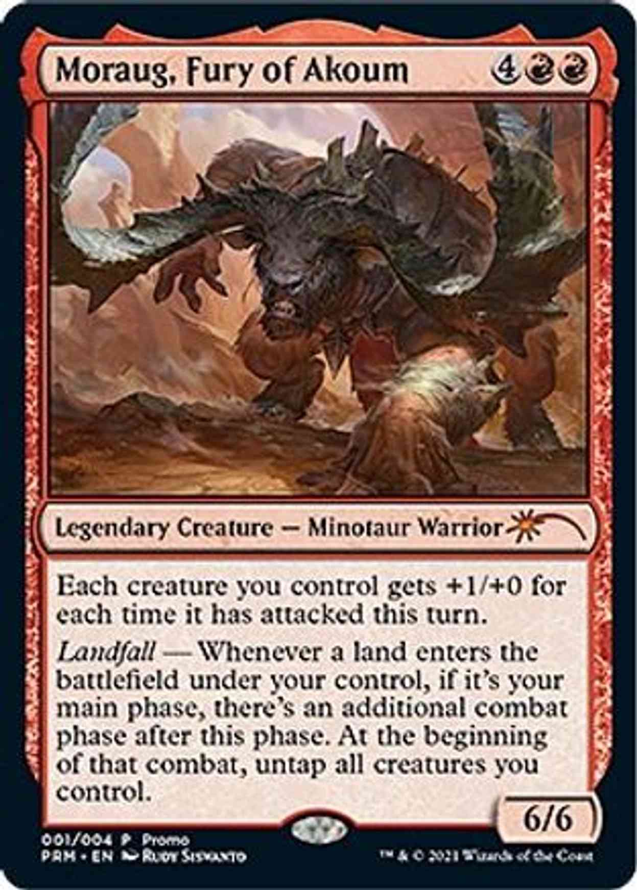 Moraug, Fury of Akoum (Year of the Ox 2021) magic card front