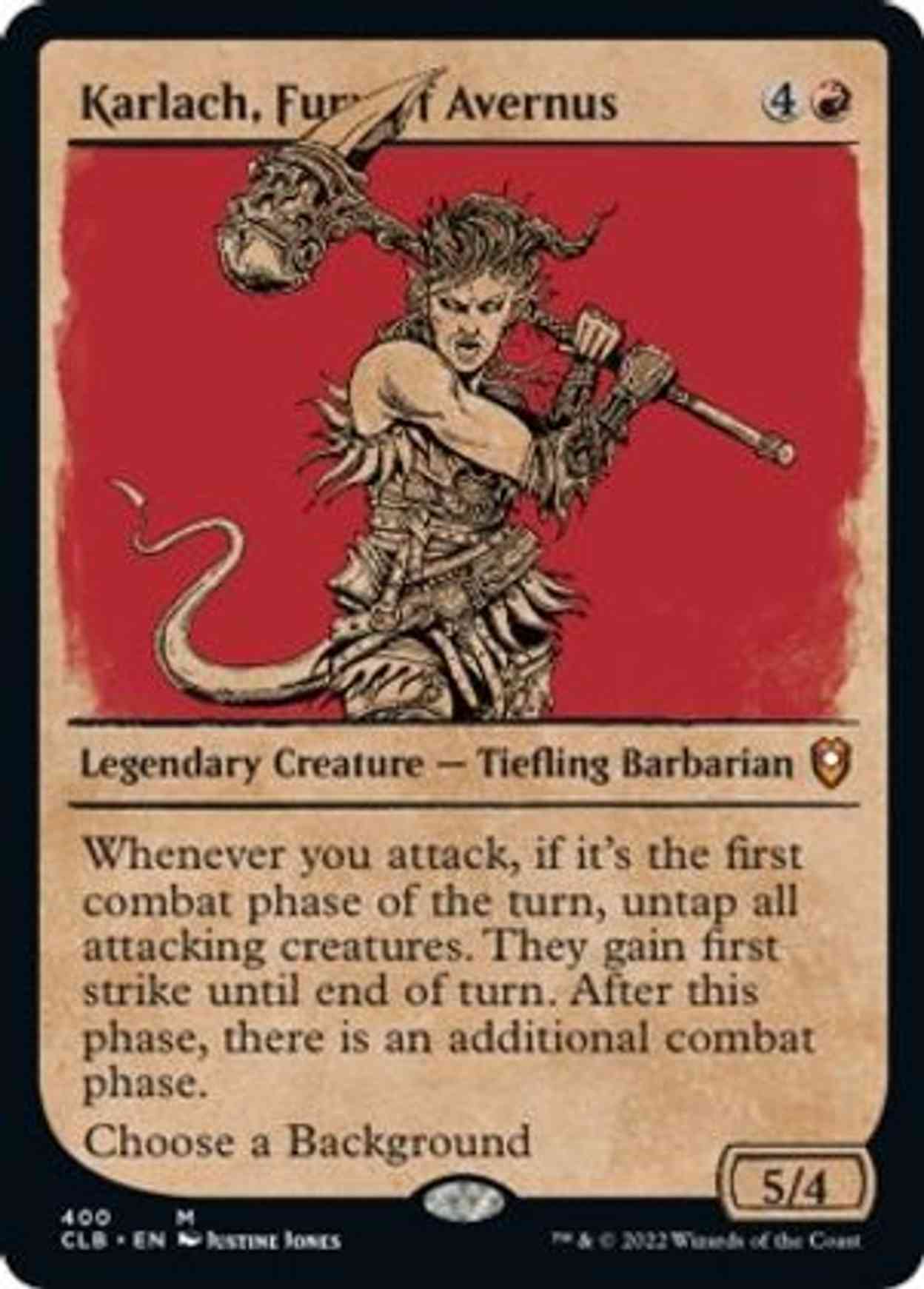 Karlach, Fury of Avernus (Showcase) magic card front