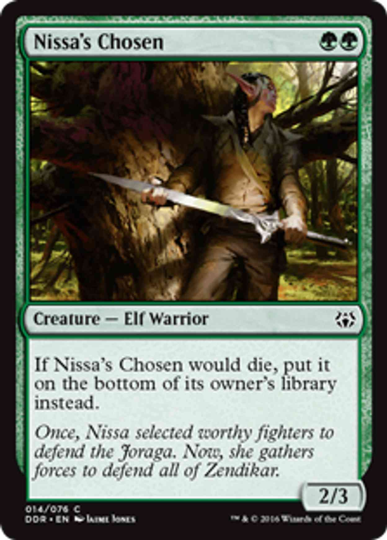 Nissa's Chosen magic card front