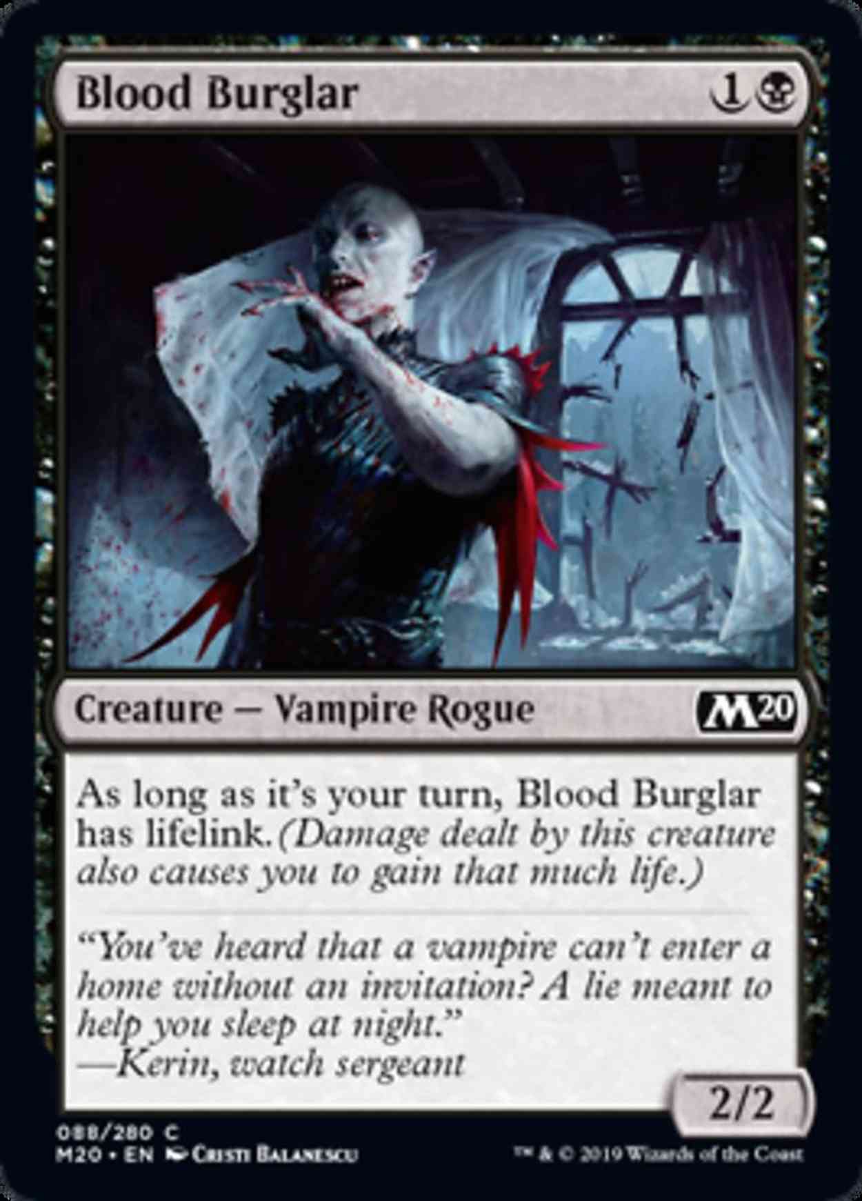 Blood Burglar magic card front