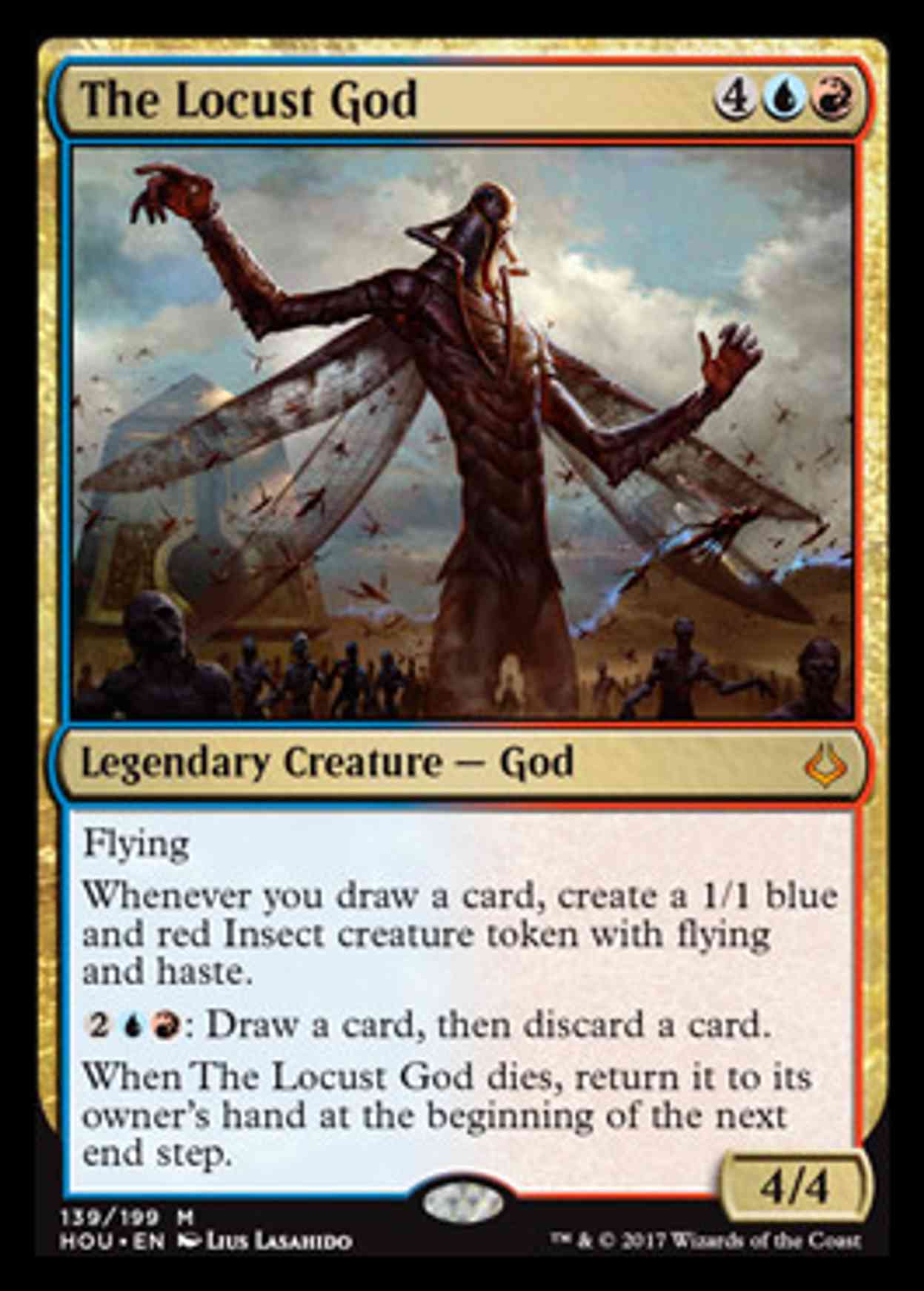 The Locust God magic card front