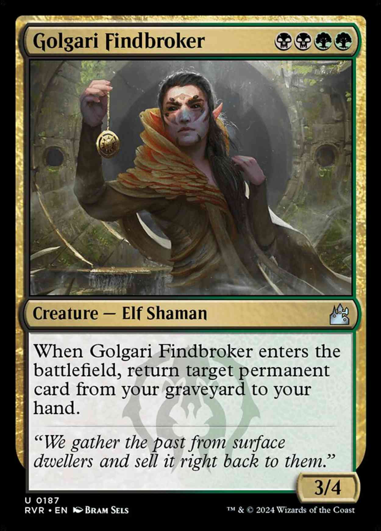 Golgari Findbroker magic card front