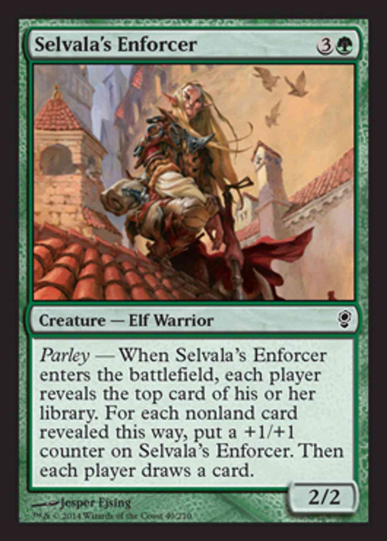 Selvala's Enforcer magic card front