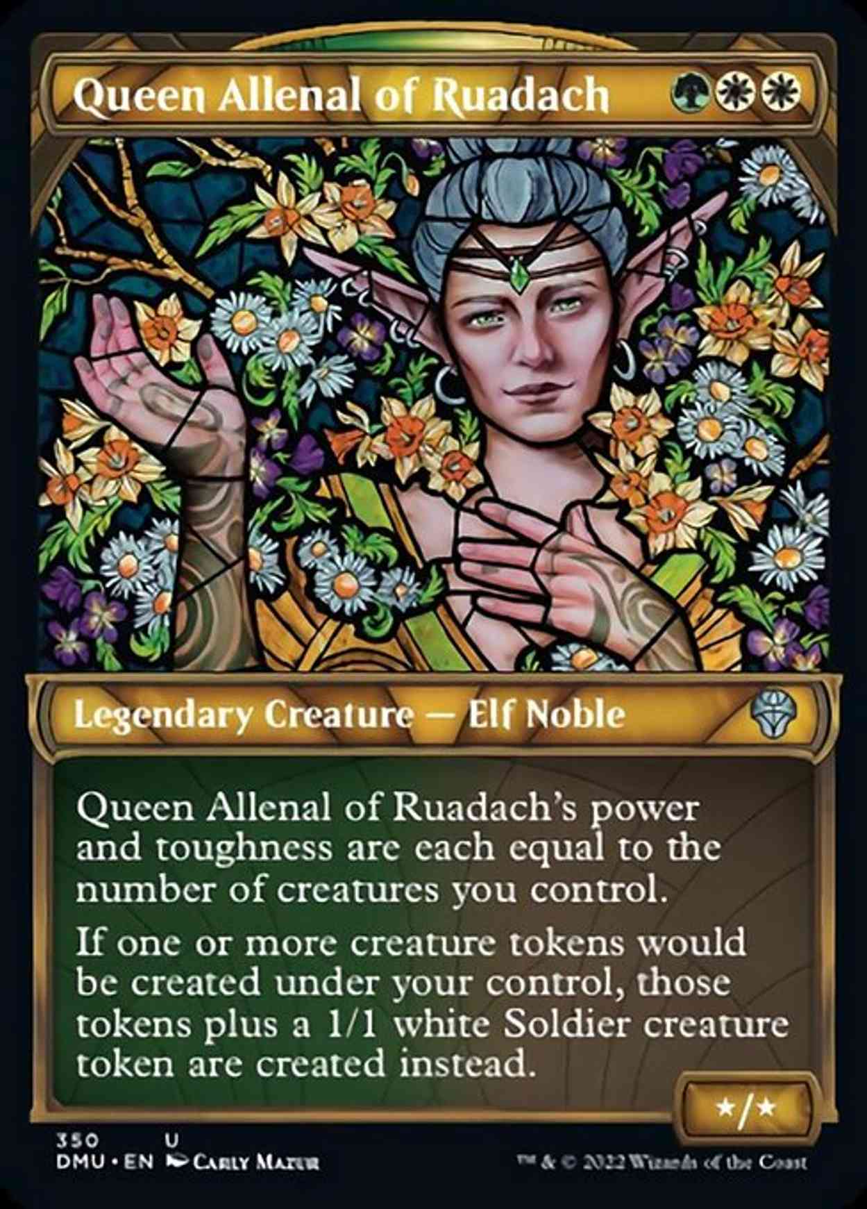 Queen Allenal of Ruadach (Textured Foil) magic card front
