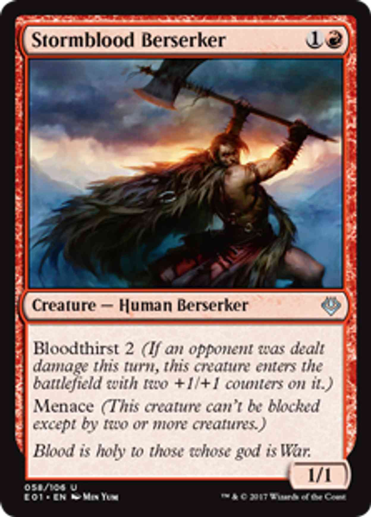 Stormblood Berserker magic card front